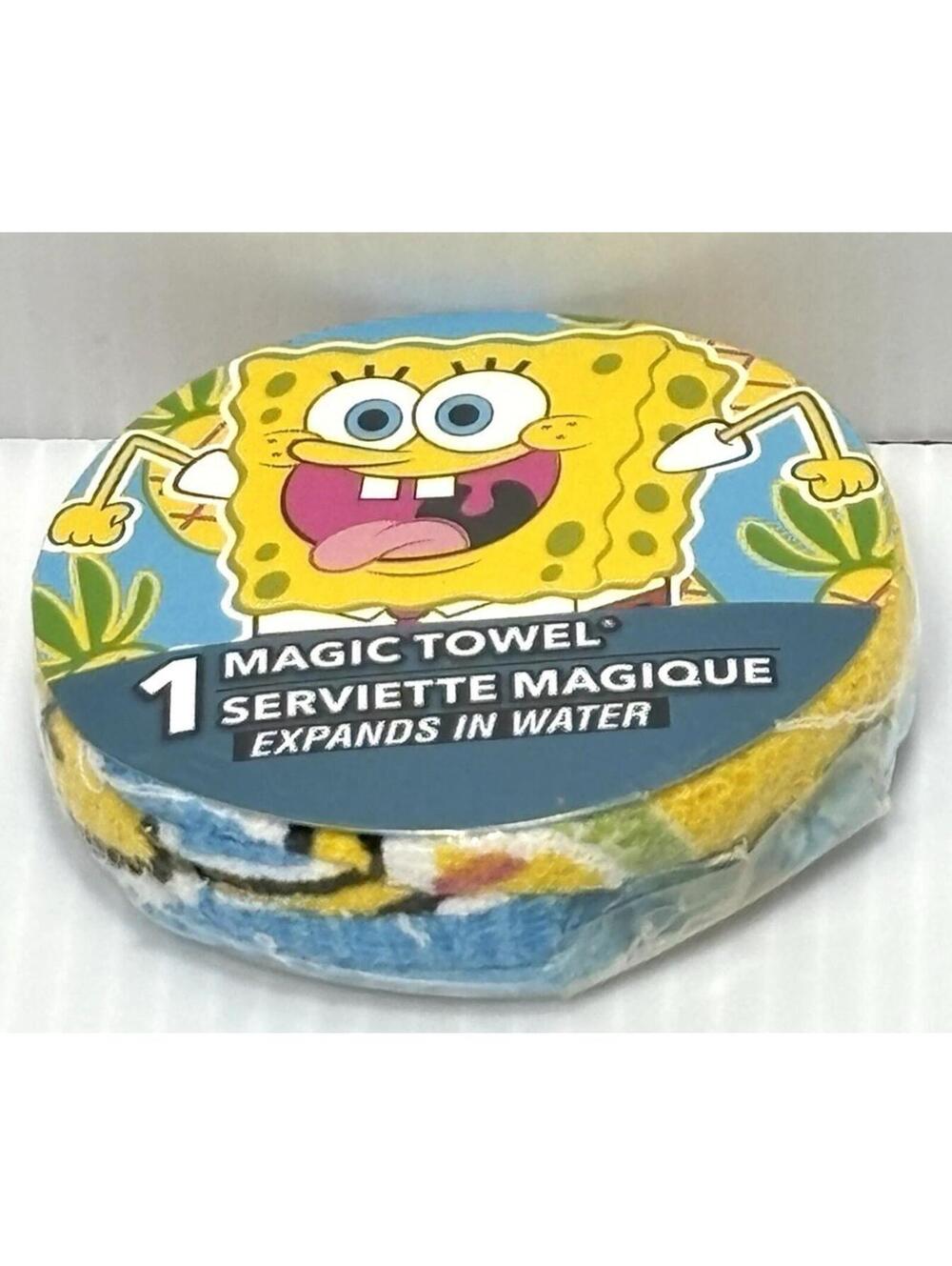 Nickelodeon SpongeBob SquarePants Magic Expanding Towel Compressed Novelty Fun